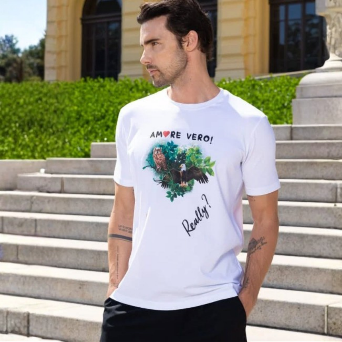 Tshirt Algodão Egípcio Amore Vero – Asas da Liberdade